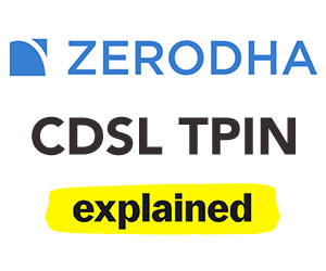 Zerodha CDSL TPIN Explained (Pre-authorise sell from Demat)