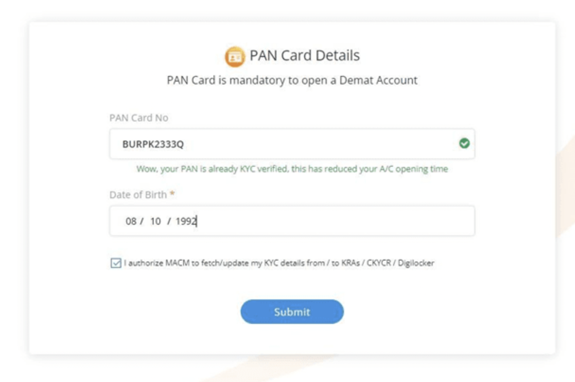 mStock Account Opening Demo 6